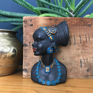 Vintage African Lady Ornament/Wall Plaque