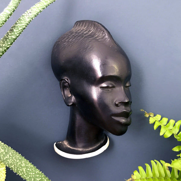 Vintage African Lady Wall Plaque #1