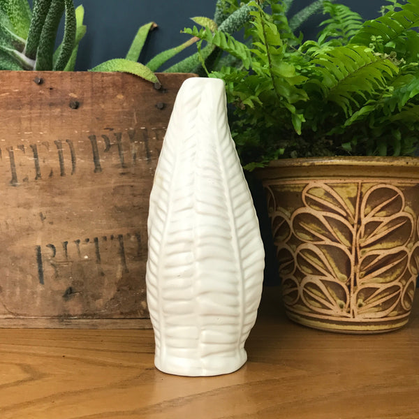 Vintage White Ceramic Vase