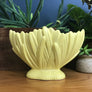 Yellow 'Leaf' SylvaC Ceramic Vase/Planter