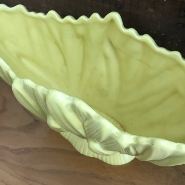 Yellow 'Leaf' SylvaC Ceramic Vase/Planter