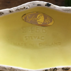 Yellow 'Leaf' SylvaC Ceramic Vase/Planter