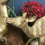 VERY LARGE Pair of Mid Century Brass Deer