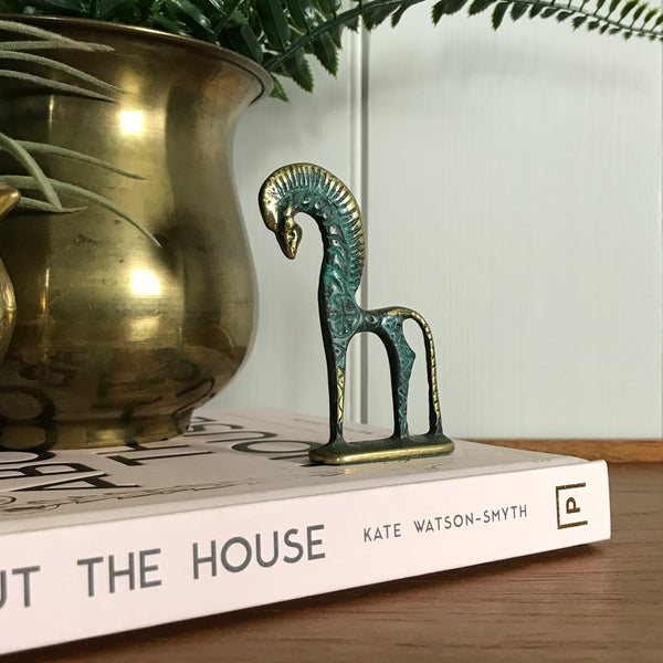 Mid Century Bronze 'Horse' Ornament #A1