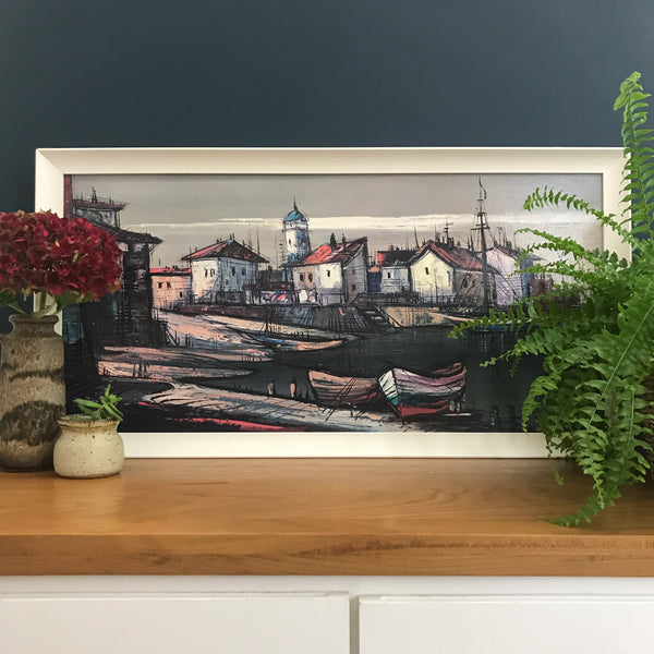 Vintage 1960s 'Martiques' Print Framed