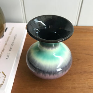 Mid Century Drip Glaze Ceramic Vase #A1