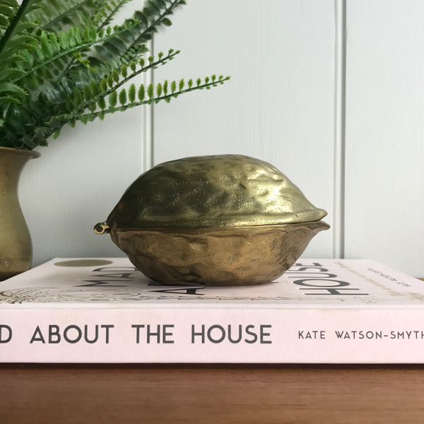 Mid Century Brass 'Walnut' Nutcracker