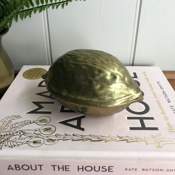 Mid Century Brass 'Walnut' Nutcracker