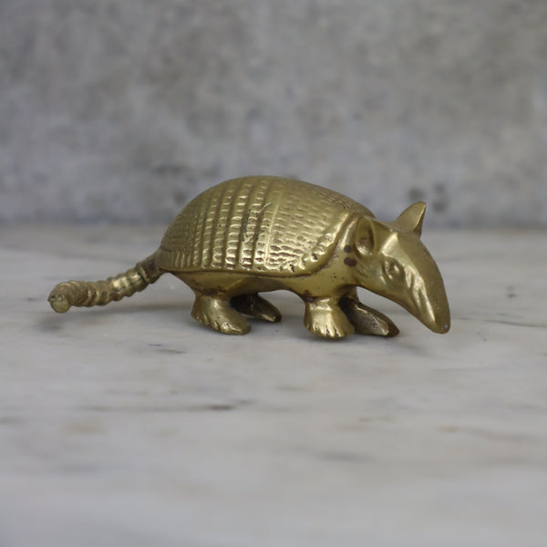 Mid Century Brass Armadillo - 05A