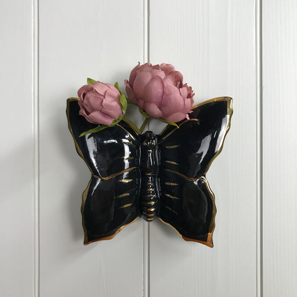 LARGE Mid Century Butterfly Wall Vase
