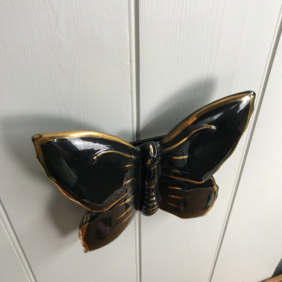 LARGE Mid Century Butterfly Wall Vase