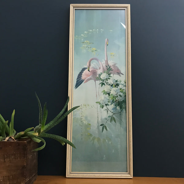 1960s Tropical 'Flamingo Pink' Pastel Picture