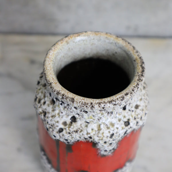 Mid Century West German Fat Lava Vase - 22-F-15