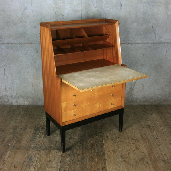 Mid Century Maple & Teak Bureau