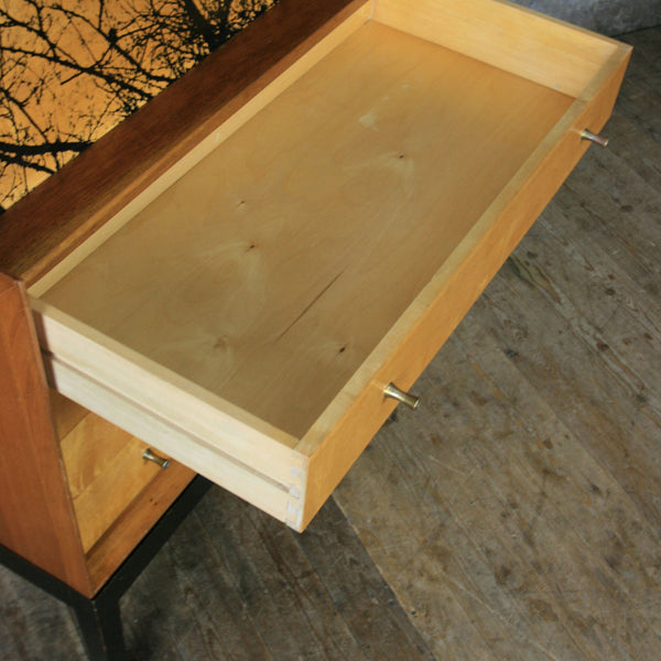 Mid Century Maple & Teak Bureau