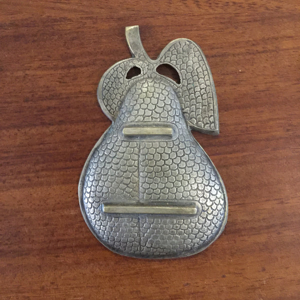 Vintage Brass Pear Shaped Trinket Dish