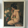 Vintage 1960s Oriental Lady Picture