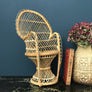Vintage Miniature Boho Peacock Chair Planter