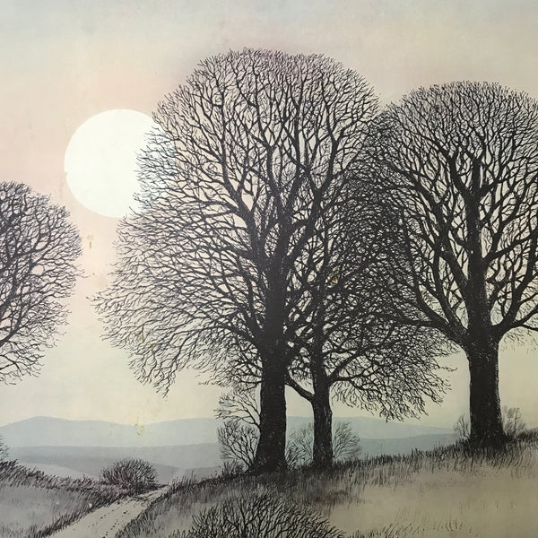 1960s Framed 'Trees' Picture