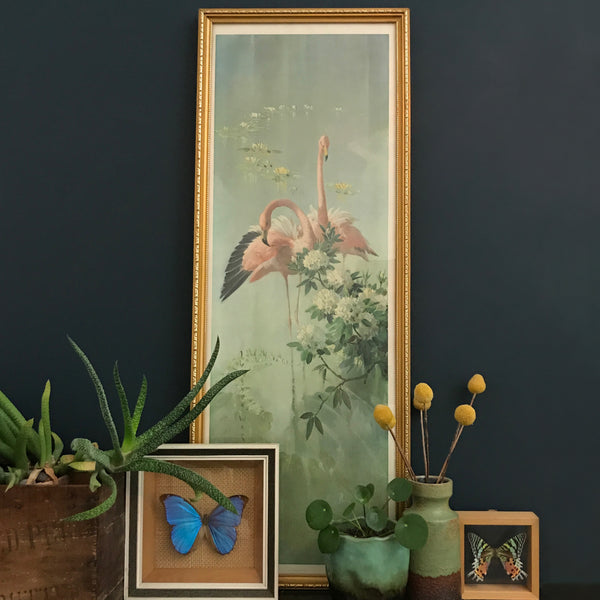 1960s Tropical 'Flamingo Pink' Pastel Picture #2