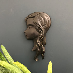 Vintage 1960s Lady Wall Plaque