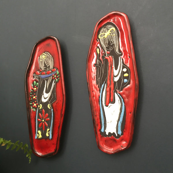 Mid Century Ceramic Wall Plaque #2