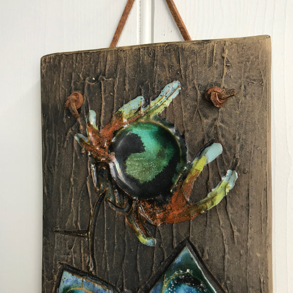 Mid Century Ceramic Butterfly Wall Plaque #2