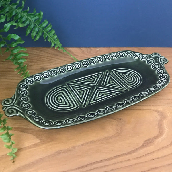 Vintage Green Serving Dish/Plate