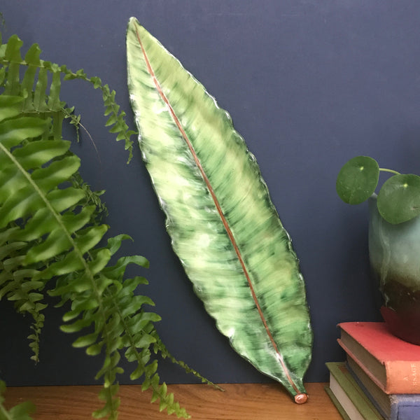 Large Vintage Banana Leaf Dish