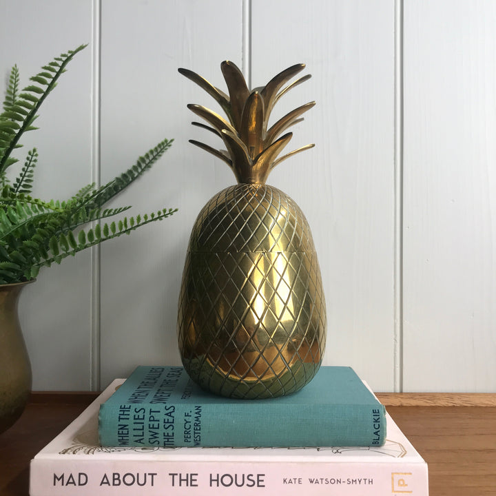 Mid Century Brass Pineapple (large)