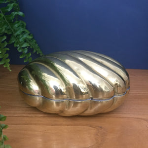 Mid Century Brass Clam Shell