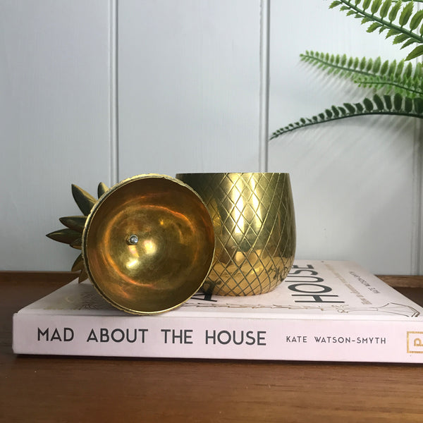 Mid Century Brass Pineapple (medium)