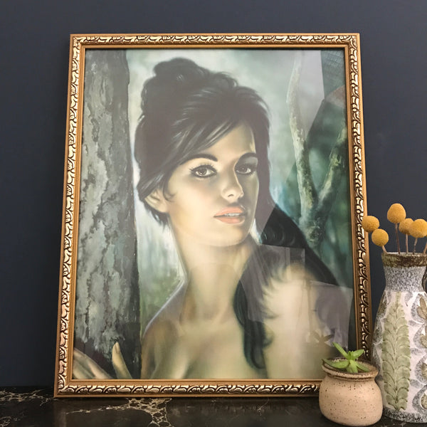 Vintage 1960s 'Tina' Framed Print