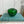 Mid Century Green Glass Apple Paperweight/Ornament