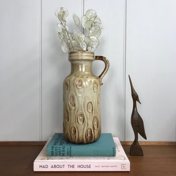 Mid Century West German Ceramic Vase #earth