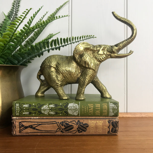 Mid Century Brass Elephant #A1