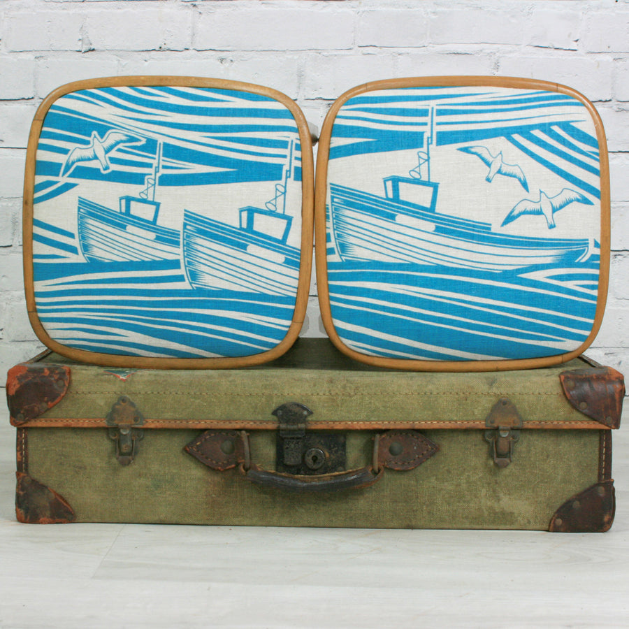 Pair of Mini Moderns 'Whitby' vintage beech stools