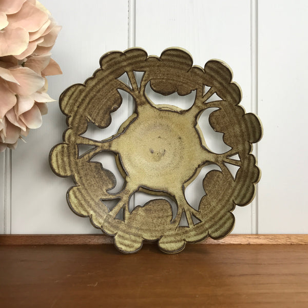 Vintage 'Trees' Pottery Bowl