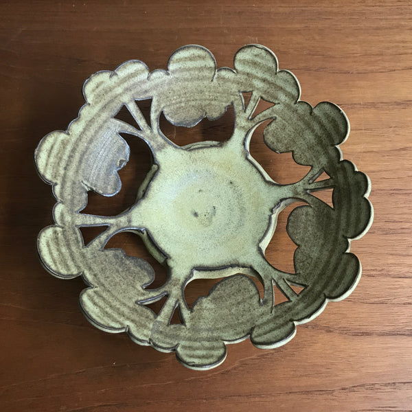 Vintage 'Trees' Pottery Bowl