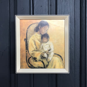 Vintage 'Mother & Child' Framed Print #4