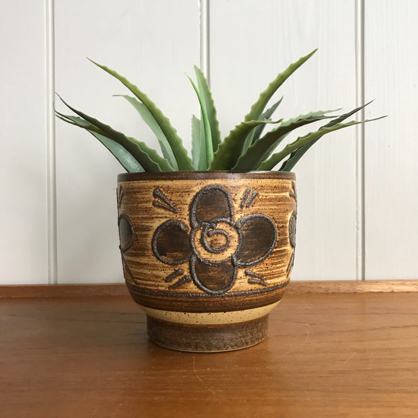 Mid Century 'Flower' Ceramic Planter #Small