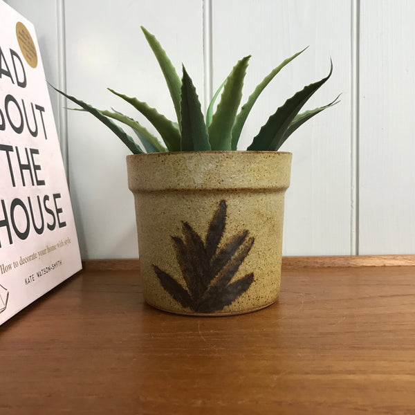 Mid Century Ceramic 'Leaf' Studio Pottery Planter