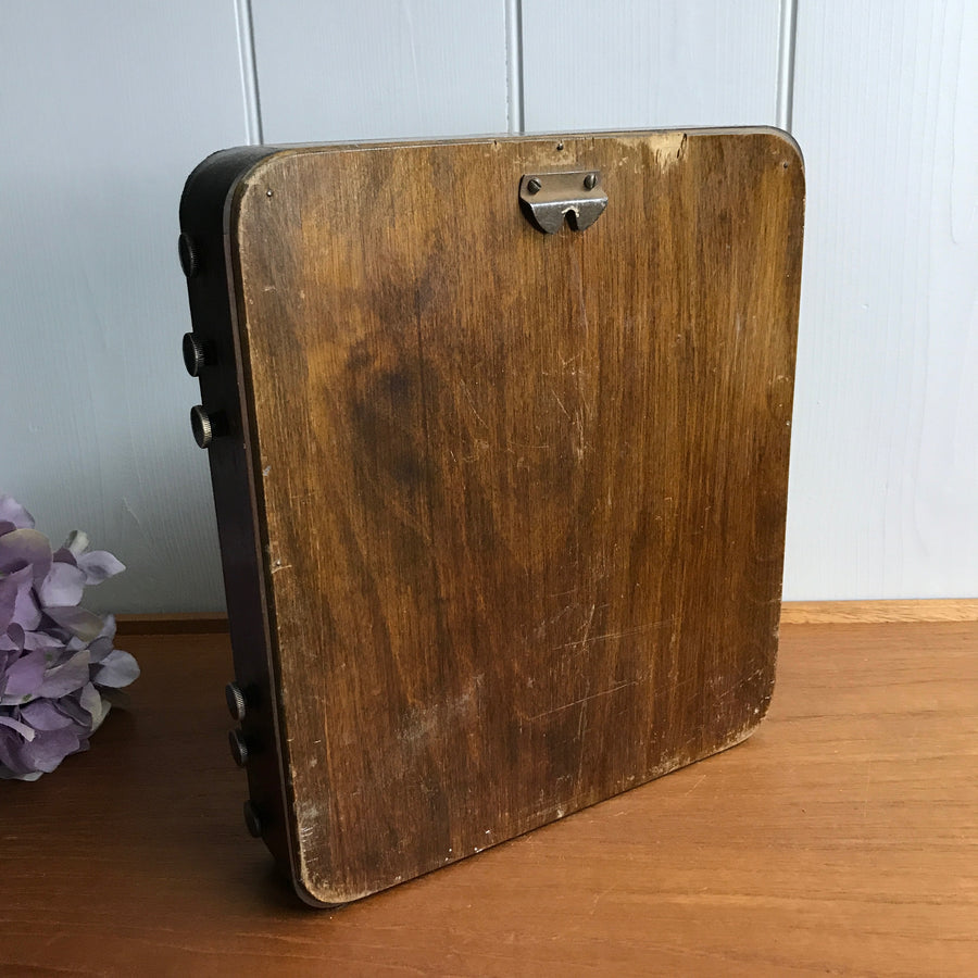 Large Wooden Cased Perpetual Calender #1910