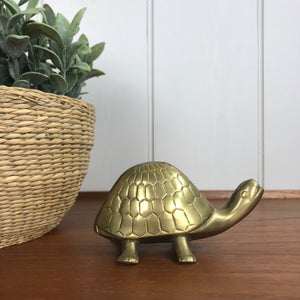 Vintage Brass Tortoise - Large