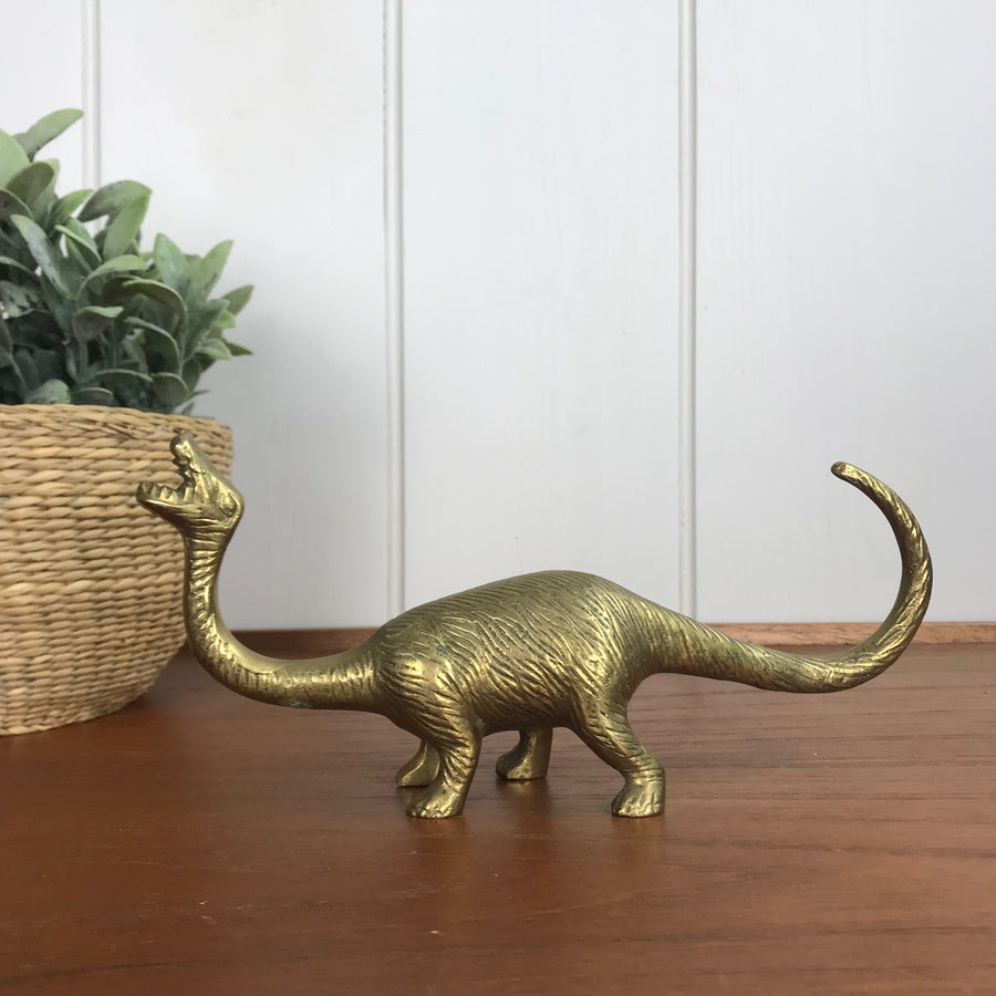 Vintage Brass Dinosaur #A1