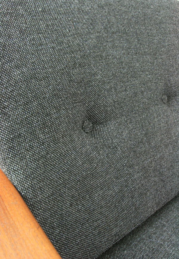 Vintage Afromosia framed three seater sofa