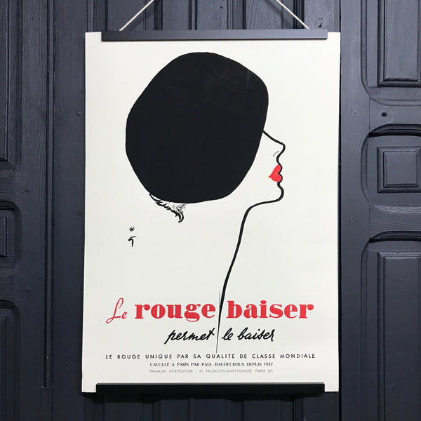 'Le Rouge Baiser' Poster Print A2