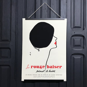 'Le Rouge Baiser' Poster Print A2
