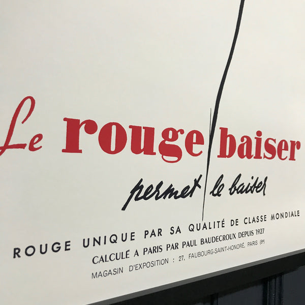 'Le Rouge Baiser' Poster Print A2