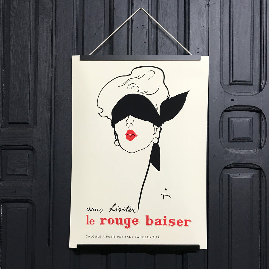 'Le Rouge Baiser' Poster Print #A12